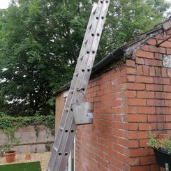 Gutter cleaning at Cardiff